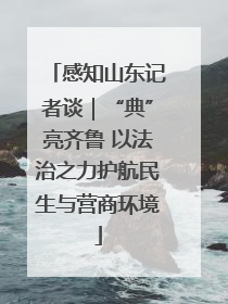 感知山东记者谈｜“典”亮齐鲁 以法治之力护航民生与营商环境