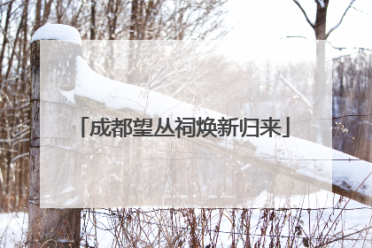 成都望丛祠焕新归来
