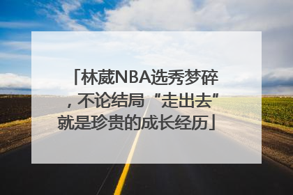 林葳NBA选秀梦碎，不论结局“走出去”就是珍贵的成长经历