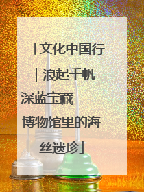 文化中国行｜浪起千帆 深蓝宝藏——博物馆里的海丝遗珍