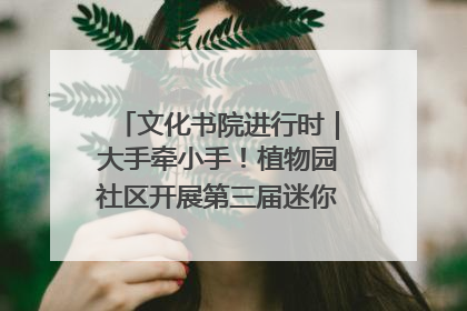 文化书院进行时｜大手牵小手！植物园社区开展第三届迷你马拉松活动