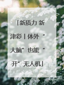 新质力 新津彩丨体外“大脑”也能“开”无人机