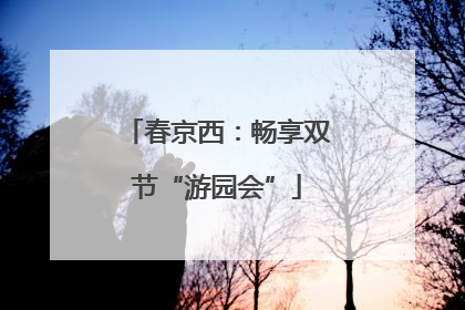 春京西：畅享双节“游园会”