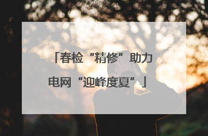 春检“精修”助力电网“迎峰度夏”