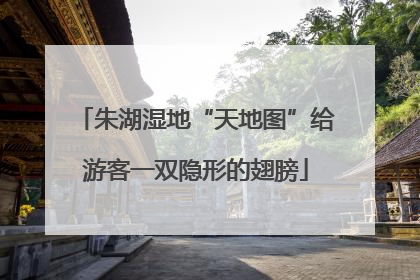 朱湖湿地“天地图”给游客一双隐形的翅膀