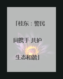桂东：警民同携手 共护生态和谐