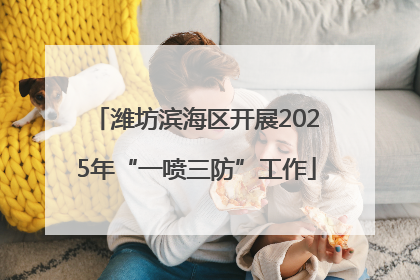 潍坊滨海区开展2025年“一喷三防”工作