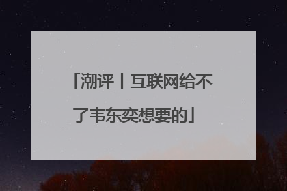 潮评丨互联网给不了韦东奕想要的