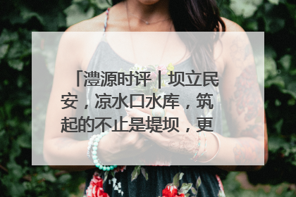 澧源时评｜坝立民安，凉水口水库，筑起的不止是堤坝，更是民心长城