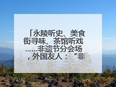 永陵听史、美食街寻味、茶馆听戏……非遗节分会场，外国友人：“非常棒”