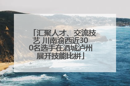 汇聚人才、交流技艺 川南渝西近300名选手在酒城泸州展开技能比拼