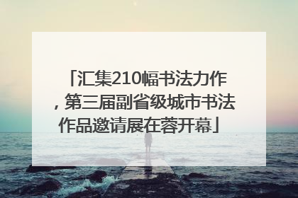 汇集210幅书法力作，第三届副省级城市书法作品邀请展在蓉开幕