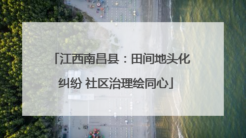 江西南昌县：田间地头化纠纷 社区治理绘同心