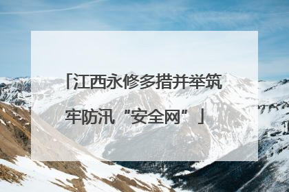 江西永修多措并举筑牢防汛“安全网”