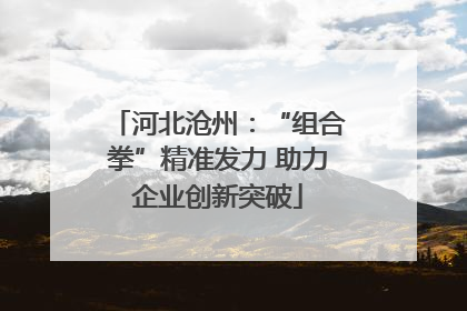 河北沧州：“组合拳”精准发力 助力企业创新突破
