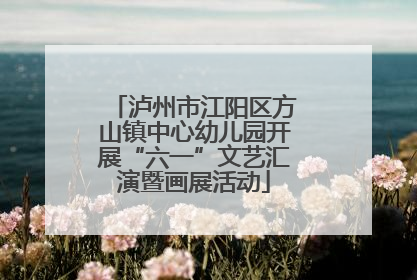 泸州市江阳区方山镇中心幼儿园开展“六一”文艺汇演暨画展活动