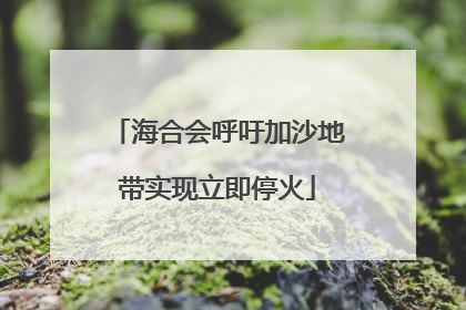 海合会呼吁加沙地带实现立即停火