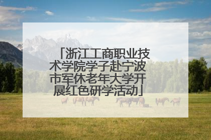 浙江工商职业技术学院学子赴宁波市军休老年大学开展红色研学活动