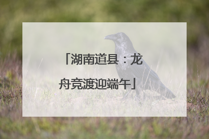 湖南道县：龙舟竞渡迎端午
