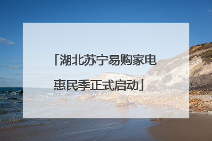 湖北苏宁易购家电惠民季正式启动