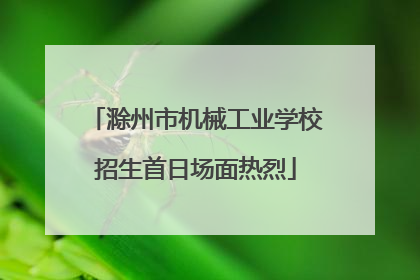 滁州市机械工业学校招生首日场面热烈