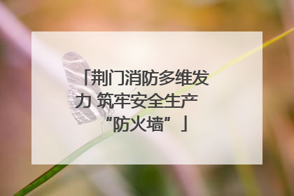 荆门消防多维发力 筑牢安全生产“防火墙”