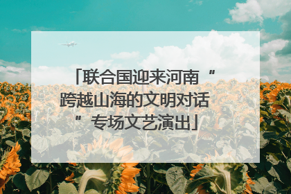 联合国迎来河南“跨越山海的文明对话”专场文艺演出