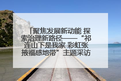 聚焦发展新动能 探索治理新路径——“祁连山下是我家 彩虹张掖福感地带”主题采访活动走进山丹