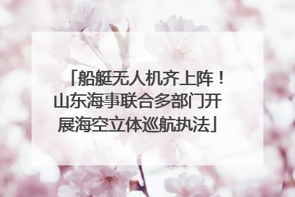 船艇无人机齐上阵！山东海事联合多部门开展海空立体巡航执法