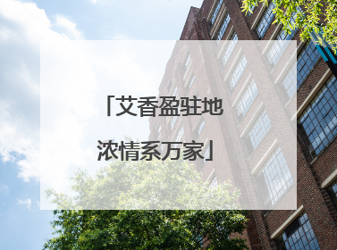 艾香盈驻地 浓情系万家