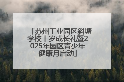 苏州工业园区斜塘学校十岁成长礼暨2025年园区青少年健康月启动