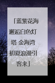 蓝紫花海邂逅白色灯塔 金海湾初夏浪漫引客来