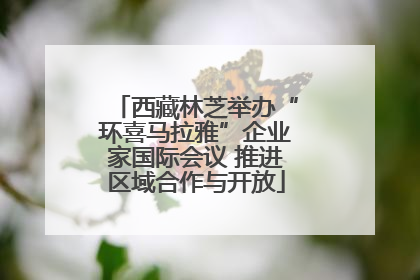 西藏林芝举办“环喜马拉雅”企业家国际会议 推进区域合作与开放