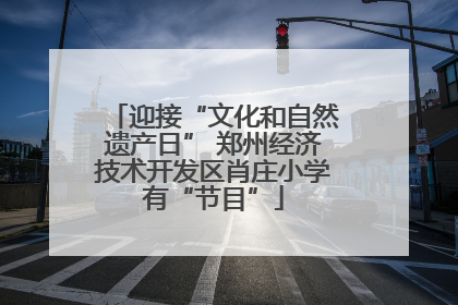 迎接“文化和自然遗产日” 郑州经济技术开发区肖庄小学有“节目”