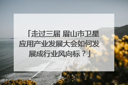 走过三届 眉山市卫星应用产业发展大会如何发展成行业风向标？