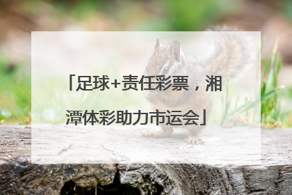 足球+责任彩票，湘潭体彩助力市运会