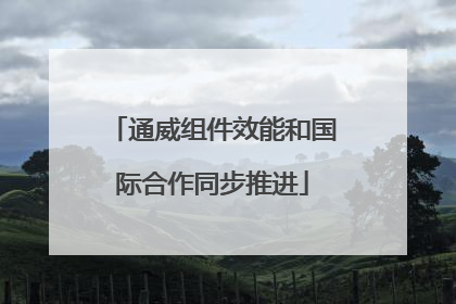 通威组件效能和国际合作同步推进