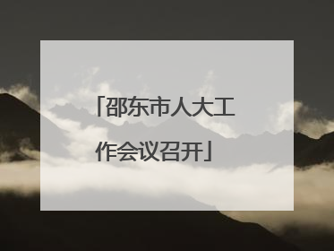 邵东市人大工作会议召开