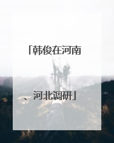 韩俊在河南、河北调研