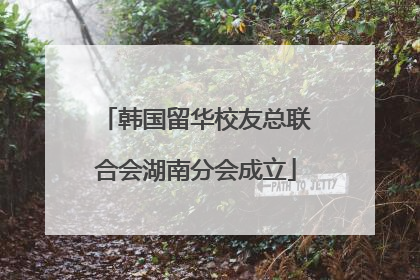 韩国留华校友总联合会湖南分会成立