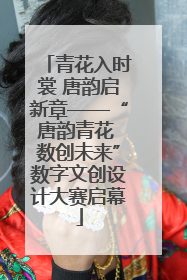 青花入时裳 唐韵启新章——“唐韵青花 数创未来”数字文创设计大赛启幕