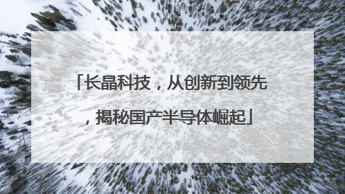 长晶科技，从创新到领先，揭秘国产半导体崛起