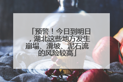 预警！今日到明日，湖北这些地方发生崩塌、滑坡、泥石流的风险较高