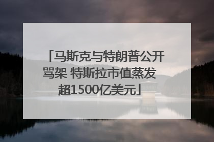 马斯克与特朗普公开骂架 特斯拉市值蒸发超1500亿美元