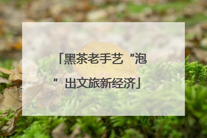 黑茶老手艺“泡”出文旅新经济