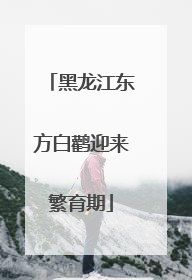 黑龙江东方白鹳迎来繁育期