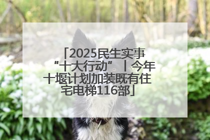 2025民生实事“十大行动”丨今年十堰计划加装既有住宅电梯116部