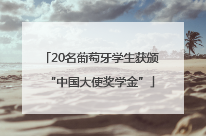 20名葡萄牙学生获颁“中国大使奖学金”