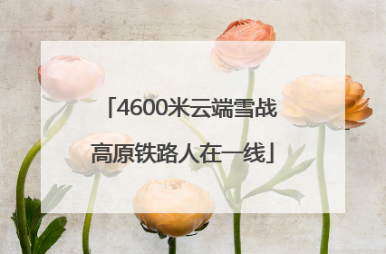 4600米云端雪战 高原铁路人在一线