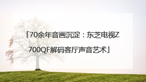 70余年音画沉淀：东芝电视Z700QF解码客厅声音艺术